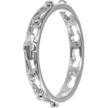 Argento Stříbrný prsten růženec 72697