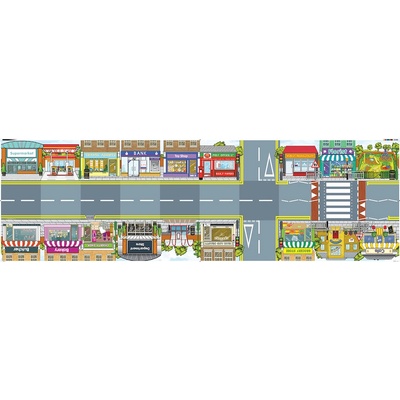 TTS Group Bee-Bot & Blue-Bot Podložka s motivem ulice 120x45 cm