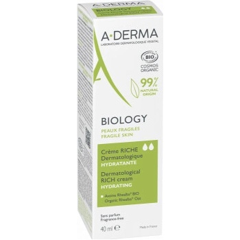 A-Derma Biology Výživný hydratační krém 40 ml
