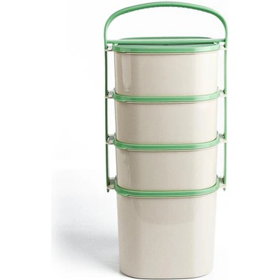 ALMIPLAST Plastový obedár 3x1l + 2l MIX farieb viečok