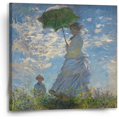 Sablio Obraz Dáma se slunečníkem - Claude Monet - 50x50 cm