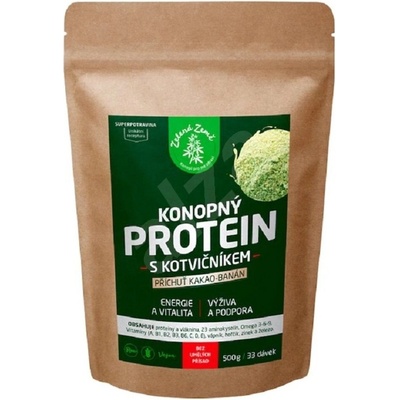 Zelená země Konopný proteín s kotvičníkom 500 g