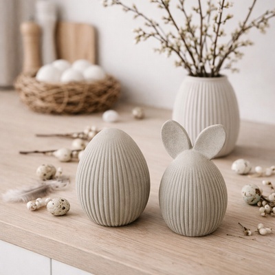 Obeton Velikonoční vajíčka z betonu designová sada 2ks – Zbozi.Blesk.cz