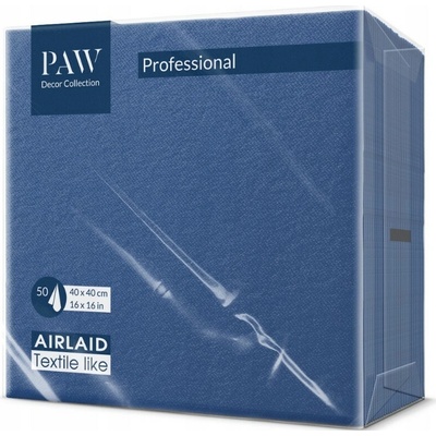 PAW AIRLAID Ubrousky Monocolor tmavě-modrá 645487 40x40cm