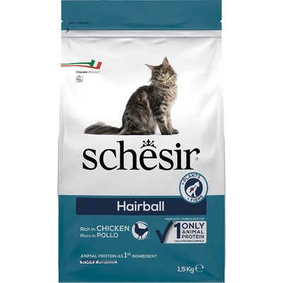 Schesir Cat Hairball kura a ryža 1,5 kg