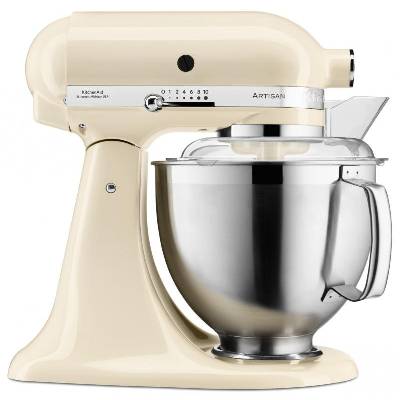 KitchenAid Artisan 5KSM185 mandlová (5KSM185PSEAC) + Akční set KitchenAid krouhač / kráječ zeleniny 5KSMVSA