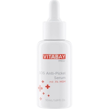 Vitabay MED SOS серум против пъпки (Ниацинамид 5 Витамин B3 Ниацин, MSM, Масло от чаено дърво и салицилова киселина) 50 ml | Vitabay (VM1434)