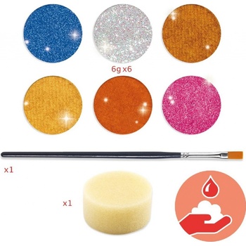 Djeco Metalické barvy na obličej