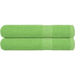vidaXL Кърпи за сауна FROGN 2 бр. Ябълково зелени 80x200 см 360 г/м2 (137031)
