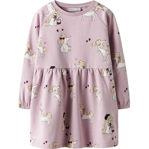 NAME IT Рокля nmfrogia ls sweat dress bru