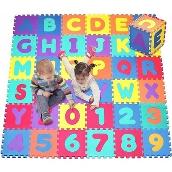 Eva Puzzle 4693 s písmenami a číslami 30 x 30 cm 36ks