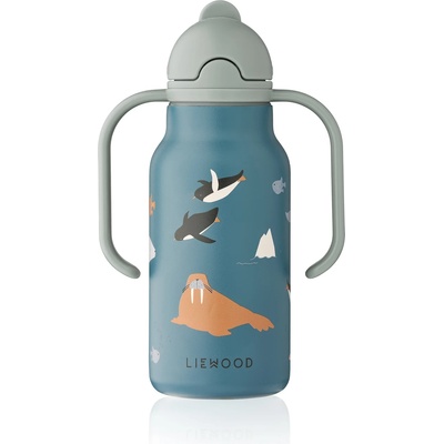 LIEWOOD Детска бутилка за вода Liewood Kid's Kimmie Water Bottle - Arctic Sea / Ocean View - размер 250 ml (533-2567-0111)