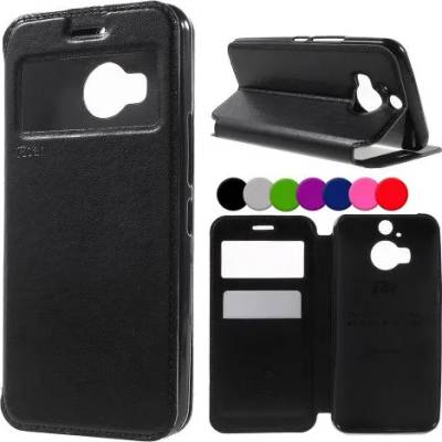 HTC One M9 Plus Window Wallet Кожен Калъф и Протектор