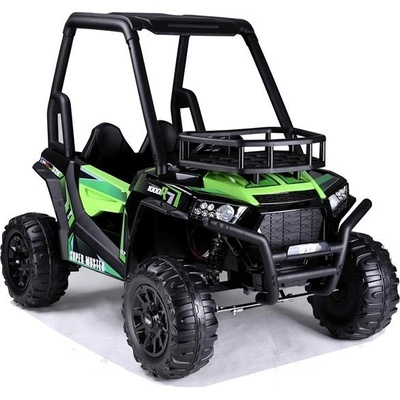 Lean Toys elektrická bugina JS360 1 nelakovaná 2020 motor 2x45W batéria 24V7Ah zelená