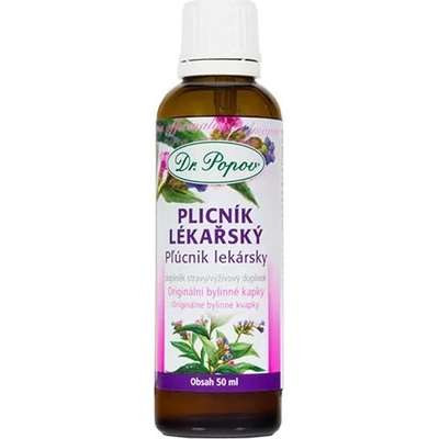 Dr.Popov Plicník lékařský originální bylinné kapky 50 ml