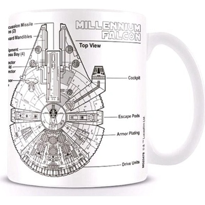 Pyramid International Hrnek Star Wars Millennium Falcon Sketch 300 ml