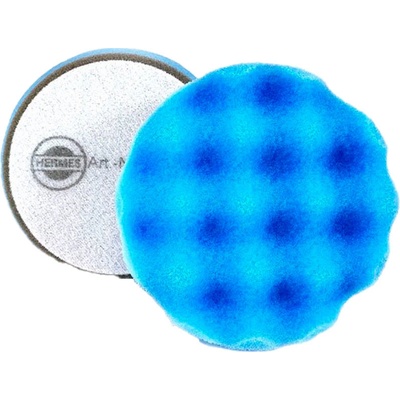 Hermes 6496769 Leštící houbička 90 x 30 mm, s velur, Brilliance modrá, středně tvrdá