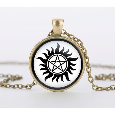 Origoska Řetízek supernatural (lovci duchů) pentagram SP05 Bronzová