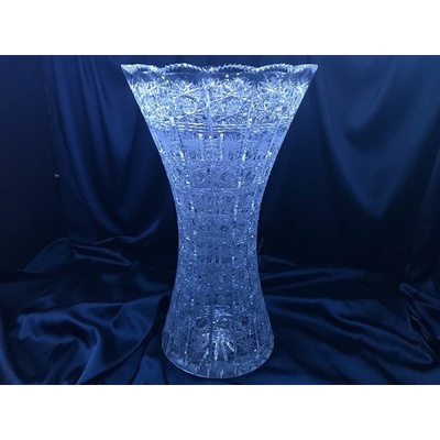 Krištáľová brúsená váza 40 cm