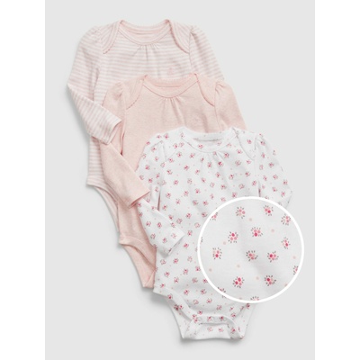 GAP Бебешко боди organic first favorit, 3 бр. GAP GAP | Rozov | Момичешки | 50-62