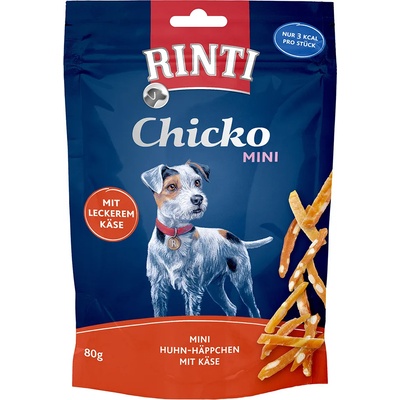 RINTI 2х80г Chicko Mini RINTI, лакомство за кучета - пиле с кашкавал