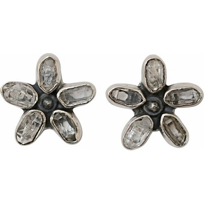 Nefertitis Herkimer diamant náušnice pecky stříbro Ag 925 E719 NF658901,5 cm, 4,2 g