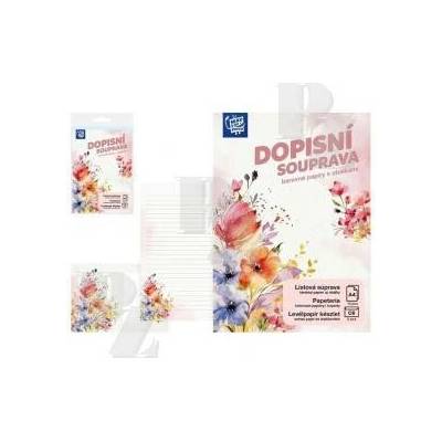 Dopisní papír barevný LUX 5+10 Barevné květy, MFP Paper