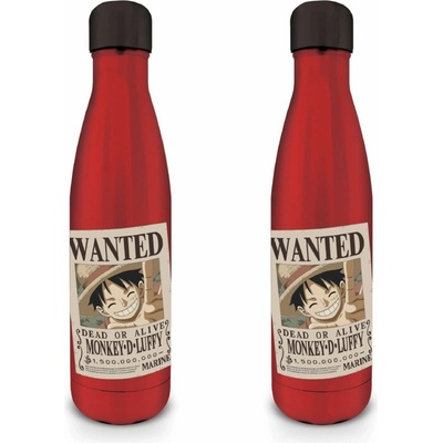 One Piece nerezová láhev (Wanted-Luffy)