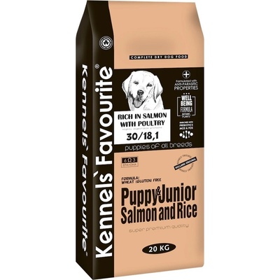 Kennels Flavourite Puppy & Junior Salmon and rice 3 Kg