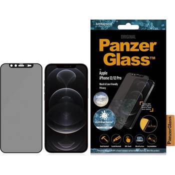 Image 1 of Panzer Стъклен протектор PanzerGlass за Apple Iphone 12 /12 Pro 6.1 Privacy CamSlide, AntiBacterial - Черен, 117937