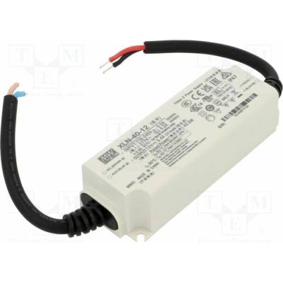 MEAN WELL XLN-40-12 Napájecí zdroj: spínaný; LED; 40W; 12VDC; 0÷3,4A; 100÷305VAC; IP67