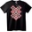 NOONEBRAND Тениска с фолклорна шевица - 2XL, Black