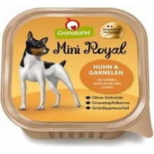 GranataPet Mini Royal Adult Dog kuřecí krevety dýně bazalka a lněný olej 150 g