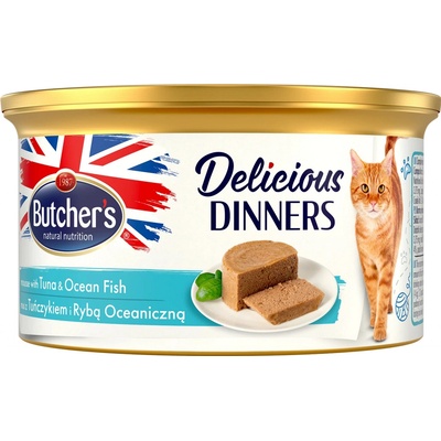 Butcher's Classic Delicious Dinners s tuniakom a morskou rybou 85 g