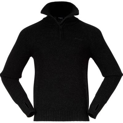 Bergans Мъжки вълнен пуловер Bergans Ulriken Jumper Merino jumper - Black (005-0358-1412)