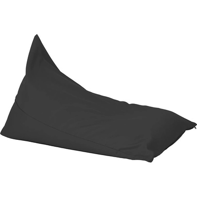 PUFRELAX Пуф шезлонг, 320л. 130х100см. , Kudos - Panama Black, Перящ се калъф, Водоустойчив, Пълнеж от Полистиролни перли (PUF-G-K-PEX-BL)