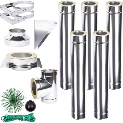 Solid izolovaný komín Slim Plus 0,8 150mm 5m – Zbozi.Blesk.cz