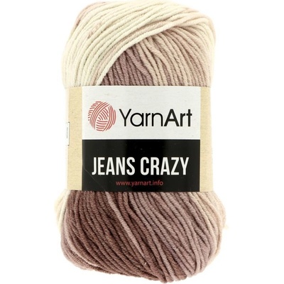 YarnArt Jeans Crazy 8201 hnedá