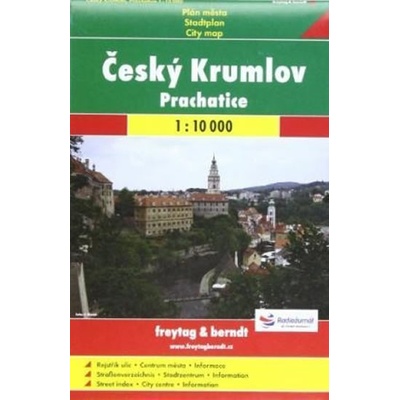 Plán města Český Krumlov Prachatice 1:10 000