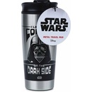 Hrnky a šálky CurePink Nerezový cestovní hrnek Star Wars Hvězdné války I Like My Coffee On The Dark Side 450 ml