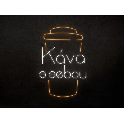 Fotověci Neonový Nápis Neon LED Káva Čaj Bistro Kavárna (Vyrábíme i na Míru) Varianta: Káva s sebou 69x98cm