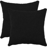 vidaXL Калъфка за възглавница 2 pcs HEERLEN Черно 45 x 45 cm Букле (910435)