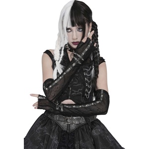 Devil fashion ръкавици без пръсти DEVIL FASHION - Punk - черни - GE045