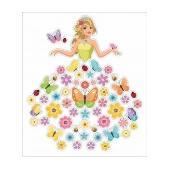 LearnHow Double-sided window decorations - Lady Spring 58el