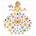 LearnHow Double-sided window decorations - Lady Spring 58el