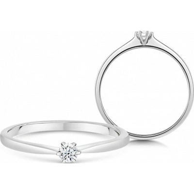 Sofia Diamonds zlatý zásnubný prsteň s diamantom UDRG46872W H I1