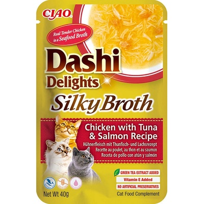 Dashi Delights Silky Broth Chicken & Tuna & Salmon 40 g