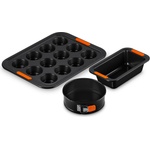Le Creuset Форми за печене с незалепващо покритие, черни, 3 бр (46928000010103)