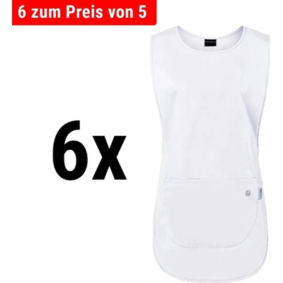 G.Gastro 6 ks Karlowsky Šatová zástěra Essential bílá D9786485