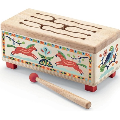 DJECO Дървенa играчка Djeco - Барабан Animambo (DJ06028)